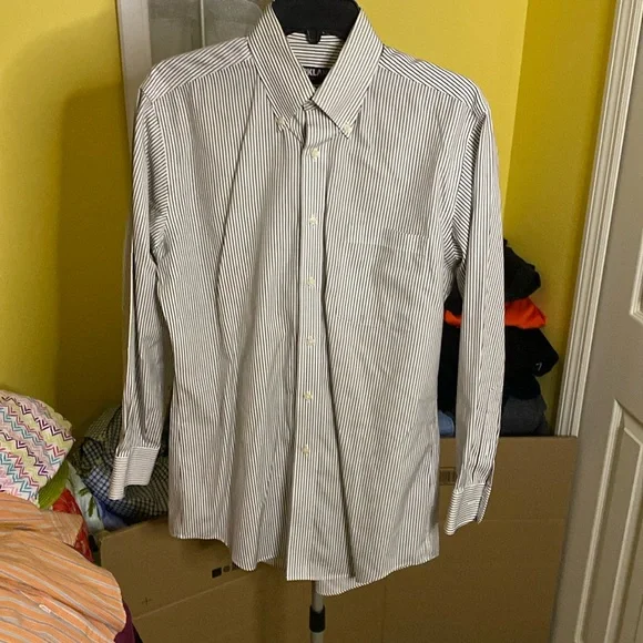 Kirkland Signature | Shirts | Mens Button Down Striped Shirt Size 532 |  Poshmark